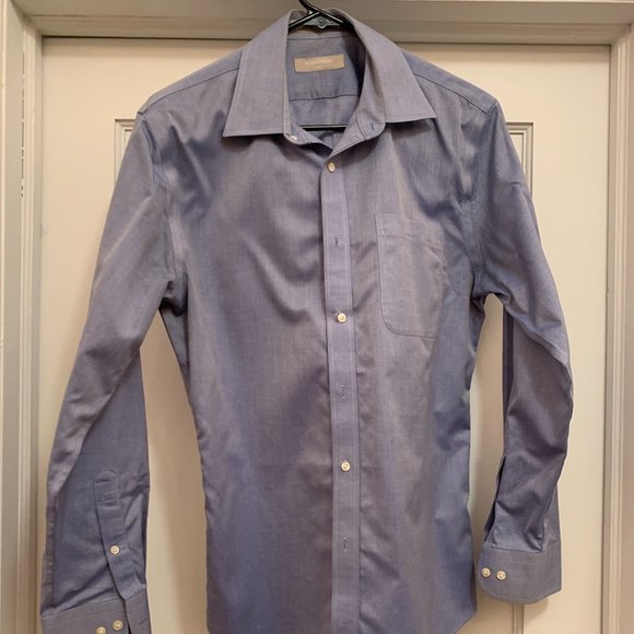 Nordstrom Blue Trim Fit Dress Shirt - Picture 1 of 3